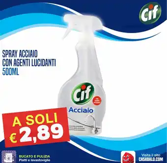 Arcobalò Sgrassatore spray cif 500ml offerta