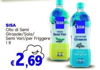 Sisa Sisa Olio di Semi Girasole/Soia/Semi Vari/Per Friggere 1 Lt offerta