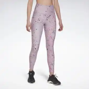 Reebok Leggings lux 2.0 multi-colored speckle offerta