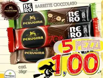 Il Genio Supermercato Perugina Nero Barrette Cioccolato 5 Pezzi offerta