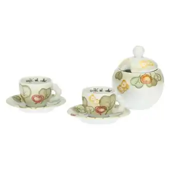 Set 2 tazzine espresso e zuccheriera claire