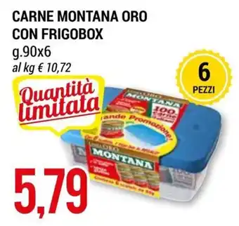 Hardis Montana Oro Carne Con Frigobox g.90x6 offerta
