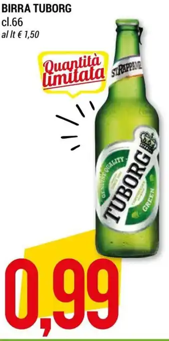 Hardis Tuborg Birra cl 66 offerta