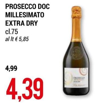Hardis Prosecco DOC Millesimato Extra Dry cl.75 offerta