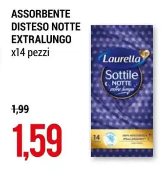 Laurella Assorbente Disteso Notte Extralungo x14 Pezzi