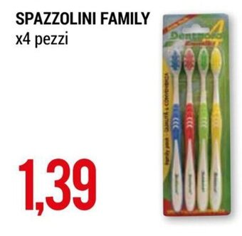 Spazzolini Family x 4 pezzi