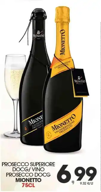 Mionetto Prosecco Superiore DOCG/Vino Prosecco DOCG 75cl
