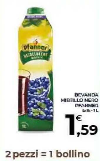Conad City Bevanda Mirtillo Nero Pfanner Brik - 1 L offerta
