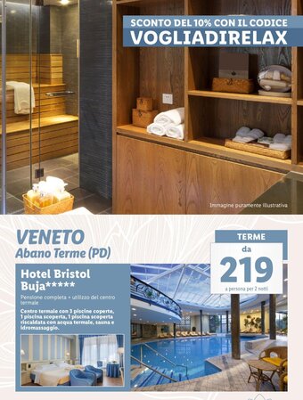 Lidl Veneto Abano Terme (PD) Hotel Bristol Buja offerta