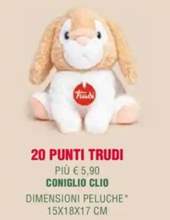 Coniglio Clio Dimensioni Peluche 15X18X17 cm