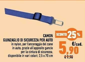Conad Camon Guinzaglio Di Sicurezza Per Auto offerta