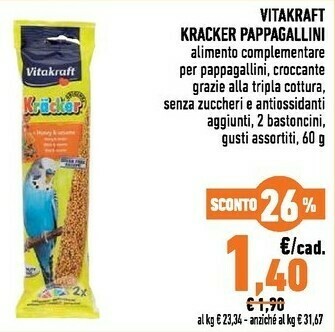 Conad Vitakraft Kracker Pappagallini offerta