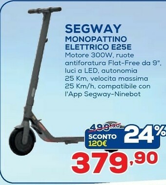 Euronics Ninebot by segway KickScooter E25E offerta