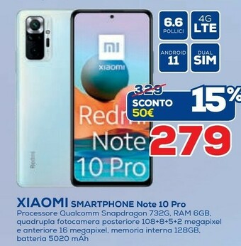 Euronics Xiaomi Smartphone Note 10 Pro offerta