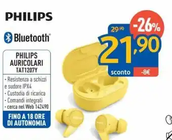 FreeShop Philips Auricolari TAT1207Y offerta