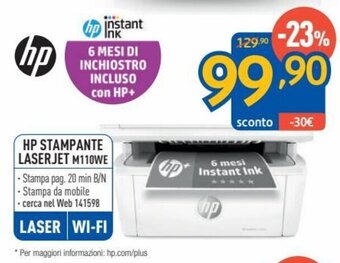HP Stampante Laserjet M110WE