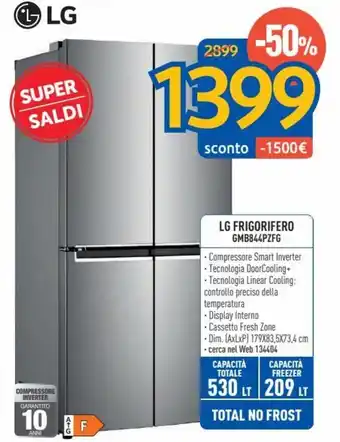 LG Frigorifero GMB844PZFG