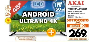 Expert Akai TV LED 45 AKTV4650J offerta