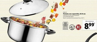 Lidl Ernesto Pentola Con Coperchio 24 Cm offerta