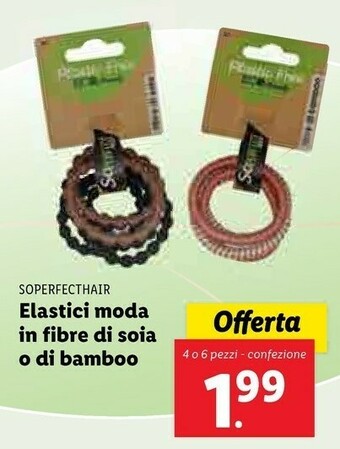 Lidl Soperfecthair Elastici In Fibre Di Soia O Di Bamboo offerta