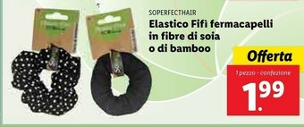 Lidl Soperfecthair Elastico Fifi Fermacapelli In Fibre Di Soia O Di Bamboo offerta