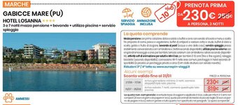 Eurospin Gabicce Mare (PU) Hotel Losanna offerta