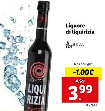 Lidl Liquore Di Liquirizia offerta
