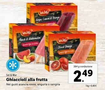 Lidl Sol & mar Ghiaccioli Alla Frutta offerta