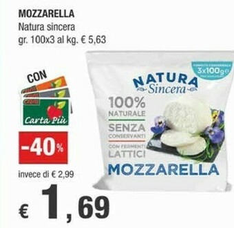 Crai Natura sincera Mozzarella offerta
