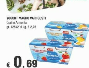 Crai Yogurt magro offerta