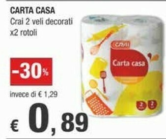 Crai Rotoli di carta offerta