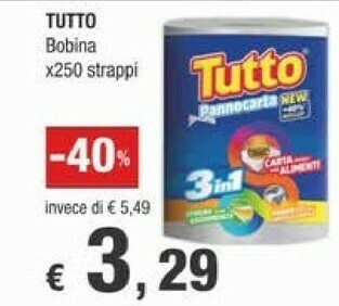 Crai Rotoli di carta offerta