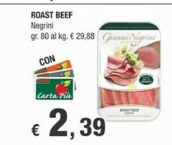 Crai Roast beef offerta