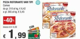 Crai Cameo Pizza Ristorante offerta