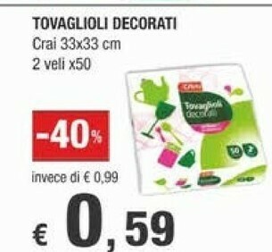 Crai Tovaglioli offerta