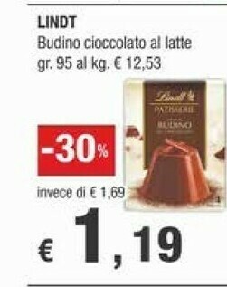 Crai Lindt Cioccolato offerta