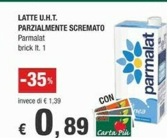 Crai Parmalat Latte parzialmente scremato offerta