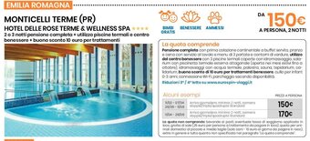 Eurospin Monticelli Terme (PR) Hotel Delle Rose Terme & Wellness Spa offerta