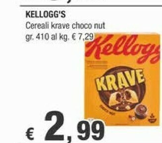 Crai Kelloggs Cereali offerta
