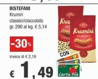 Crai Bistefani Biscotti offerta