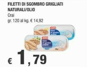 Crai Filetti di sgombro offerta