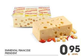 Interspar Emmental Francese President offerta