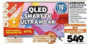 Expert Samsung TV QLED UHD 4K 55 QE55Q60TAUXZT offerta
