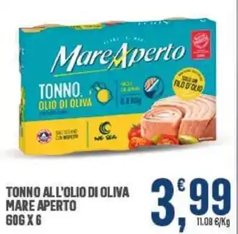 Interspar Mare Aperto Tonno All'Olio di Oliva 60g x 6 offerta
