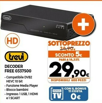 Expert Trevi Decoder Free 0337500 offerta
