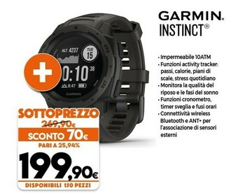 Expert Garmin Instinct Blu GPS (satellitare) offerta