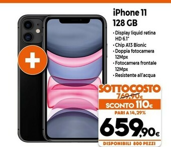 Apple IPhone 11 15,5 Cm (6.1") 128 GB Doppia SIM