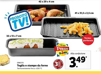 Lidl Ernesto Teglia O Stampo Da Forno Termoresistente Fino offerta