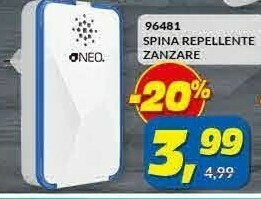 Risparmio Casa Neo 96481 Spina Repellente Zanzare offerta