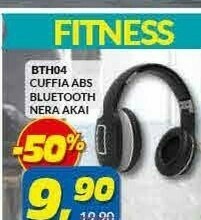 Risparmio Casa Akai Bth04 Cuffia Abs Bluettoth Nera offerta